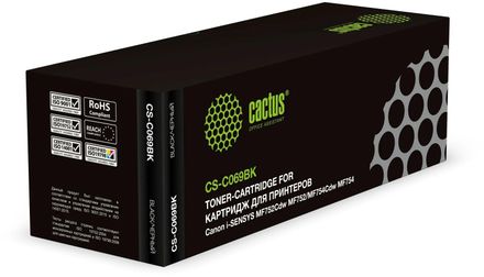 Картридж Cactus CS-C069BK, 069, черный / CS-C069BK