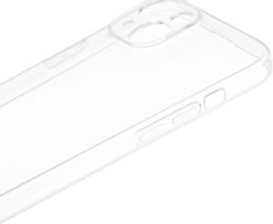 Чехол (клип-кейс) BORASCO Silicone Case, для Apple iPhone 15 Plus, прозрачный