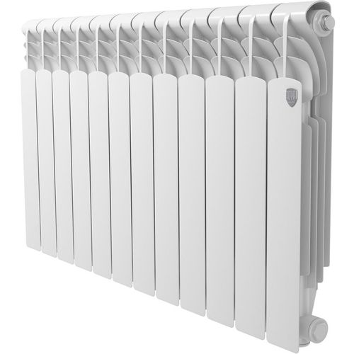 Радиатор алюминиевый ROYAL THERMO Revolution A 500, 12 секций, боковое подключение, белый