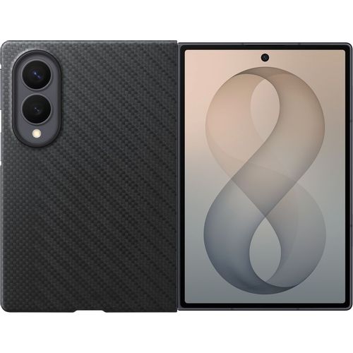 Чехол (клип-кейс) Samsung Carbon Magnet Case, для Samsung Galaxy Z Fold8, черный [ef-kf971sbegru]