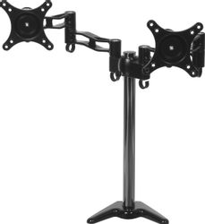 Кронштейн для мониторов Cactus CS-VM-D08-BK, до 27", до 8кг, настольный, поворот и наклон, черный