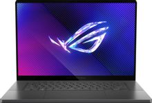 Изображение товара Ноутбук игровой ASUS ROG Zephyrus G16 GU605CM-QR111, 16", 2025, OLED, Intel Core Ultra 7 255H 2ГГц, 16-ядерный, 32ГБ LPDDR5x, 1ТБ SSD,  NVIDIA GeForce  RTX 5060 для ноутбуков - 8 ГБ, TGP 105Вт,  без операционной системы,  серый [90nr0m21-m005a0]