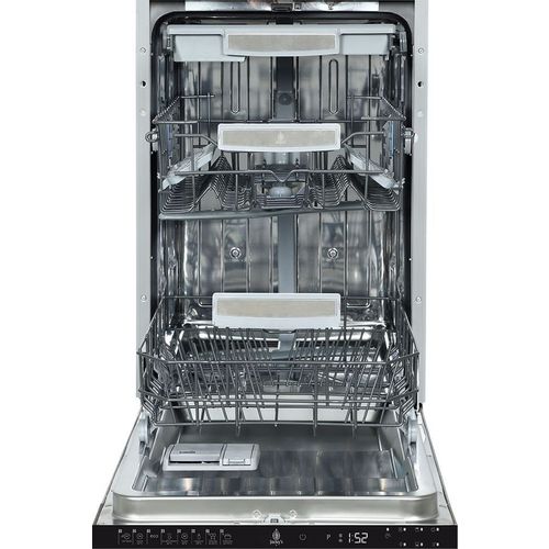 Встраиваемая посудомоечная машина JACKY`S JD SB5301, узкая, ширина 45см, полновстраиваемая, загрузка 10 комплектов, нержавеющая сталь