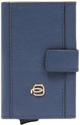 Чехол для кредитных карт Piquadro Lyra PP5649W92R/BLU4, кожа натуральная, синий