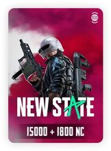 Изображение товара Пополнение игровой валюты NEW STATE MOBILE 15000+1800 NC