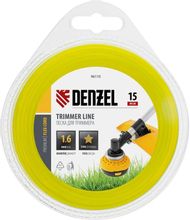 Изображение товара Леска для садовых триммеров DENZEL 96110 1.6мм 15м
