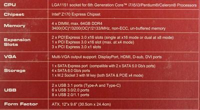 Z170 online compatible cpu