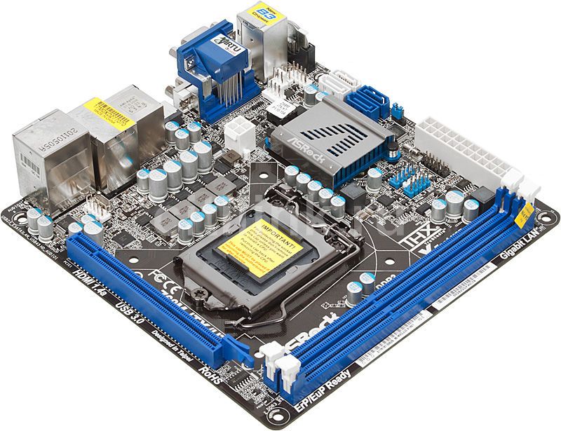 Материнская плата ASROCK Z68M-ITX/HT, LGA 1155, Intel Z68, mini