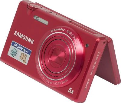 Цифровой компактный фотоаппарат Samsung MV800,  красный