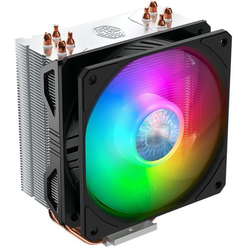 Устройство охлаждения (кулер) Cooler Master Hyper 212 ARGB, 4-pin, ARGB, 120мм, черный, retail [rr-2v2l-18pa-r1]