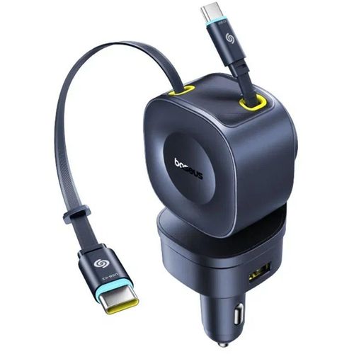 Автомобильное зарядное устройство BASEUS PrimeTrip VR2 Max, USB-A, USB-C, USB-C, 60Вт, 3A, черный