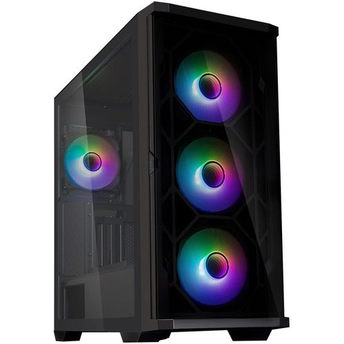 Корпус ATX Zalman Z10 Duo, Midi-Tower, без БП, черный