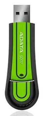 Флешка USB A-Data Superior S007 16ГБ, USB2.0, зеленый [as007-16gb-rgn]
