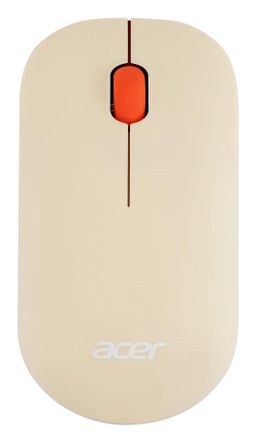 Мышь беспроводная Acer OMR200, радио, оптическая, USB, 1200dpi, бежевый и коричневый [zl.mceee.022]