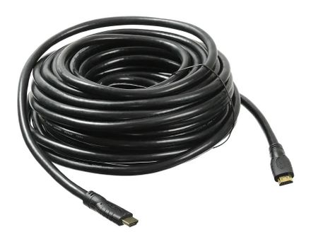Кабель аудио-видео Buro HDMI 2.0,  HDMI (m) -  HDMI (m),  ver 2.0,  20м, GOLD,  черный [bhp hdmi 2.0-20]