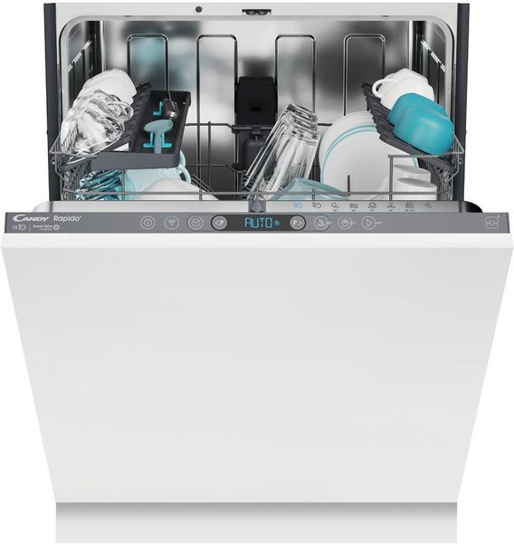 Встраиваемая посудомоечная машина Candy RapidO CI 3C9F0A-08,  полноразмерная, ширина 59.8см, полновстраиваемая, загрузка 13 комплектов