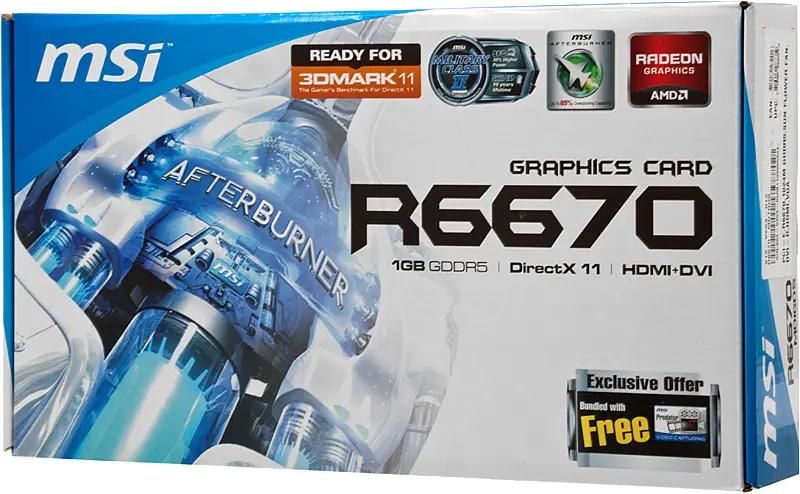 MSI AMD Radeon HD 6670 1 GDDR5 Ret