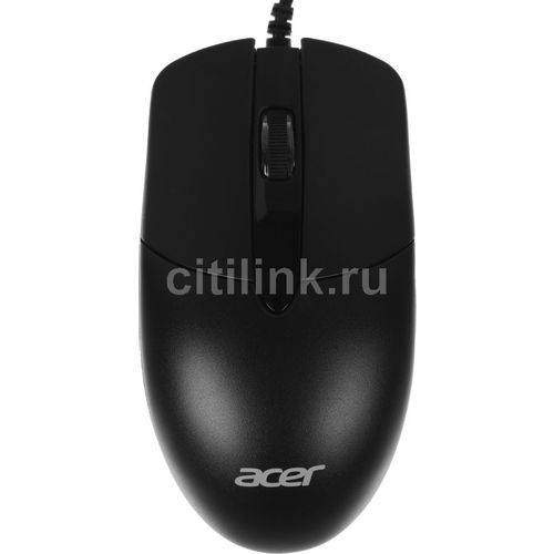Мышь проводная Acer OMW300, оптическая, USB, 1200dpi, черный [zl.mcecc.01w]