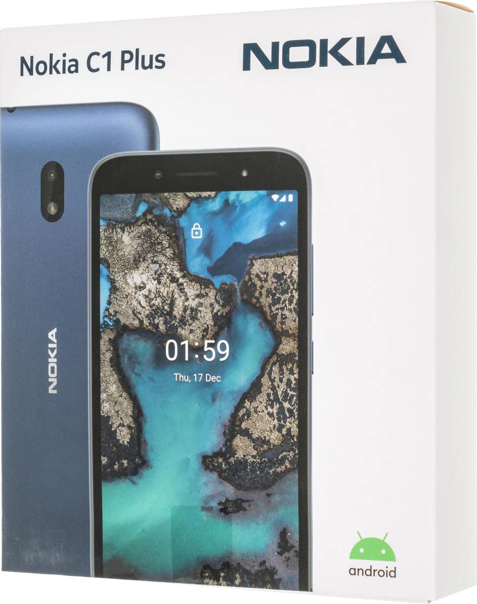 Характеристики Смартфон Nokia C1 Plus DS 16Gb, синий (1458923) смотреть в  СИТИЛИНК