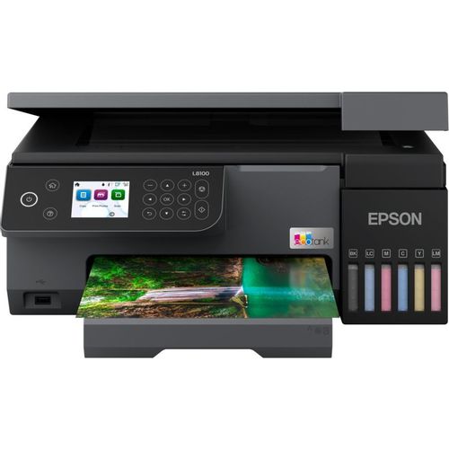 МФУ струйное Epson EcoTank L8100 цветная печать, A4, с СНПЧ, черный [c11ck94402/c11ck94503]