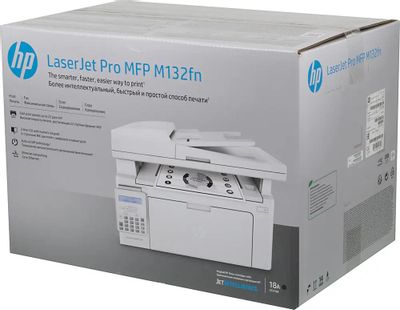 Характеристики МФУ лазерный HP LaserJet Pro MFP M132fn RU черно-белая ...