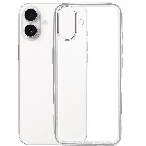 Чехол (клип-кейс) BORASCO Silicone Case, для Apple iPhone 16 Plus, прозрачный [73522]