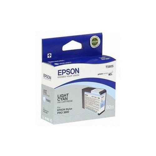 Картридж Epson T5805, светло-голубой / C13T580500