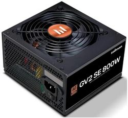 Изображение товара Блок питания Zalman ZM800-GV2SE, 800Вт, 80 PLUS BRONZE, 120мм, черный, retail Изображение товара Блок питания Zalman ZM800-GV2SE, 800Вт, 80 PLUS BRONZE, 120мм, черный, retail
