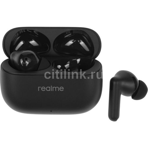 Наушники REALME Buds T310, Bluetooth, внутриканальные, черный [6941764436886]