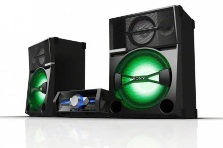 Музыкальный центр Sony SHAKE-66D, 3000Вт, Bluetooth, FM, USB, CD, DVD, черный,