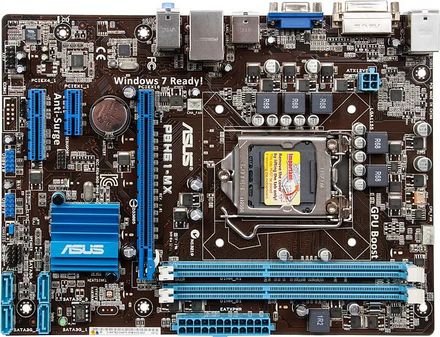 Материнская плата ASUS P8H61-MX/SI (3.x), LGA 1155, Intel H61(B3), mATX, BULK