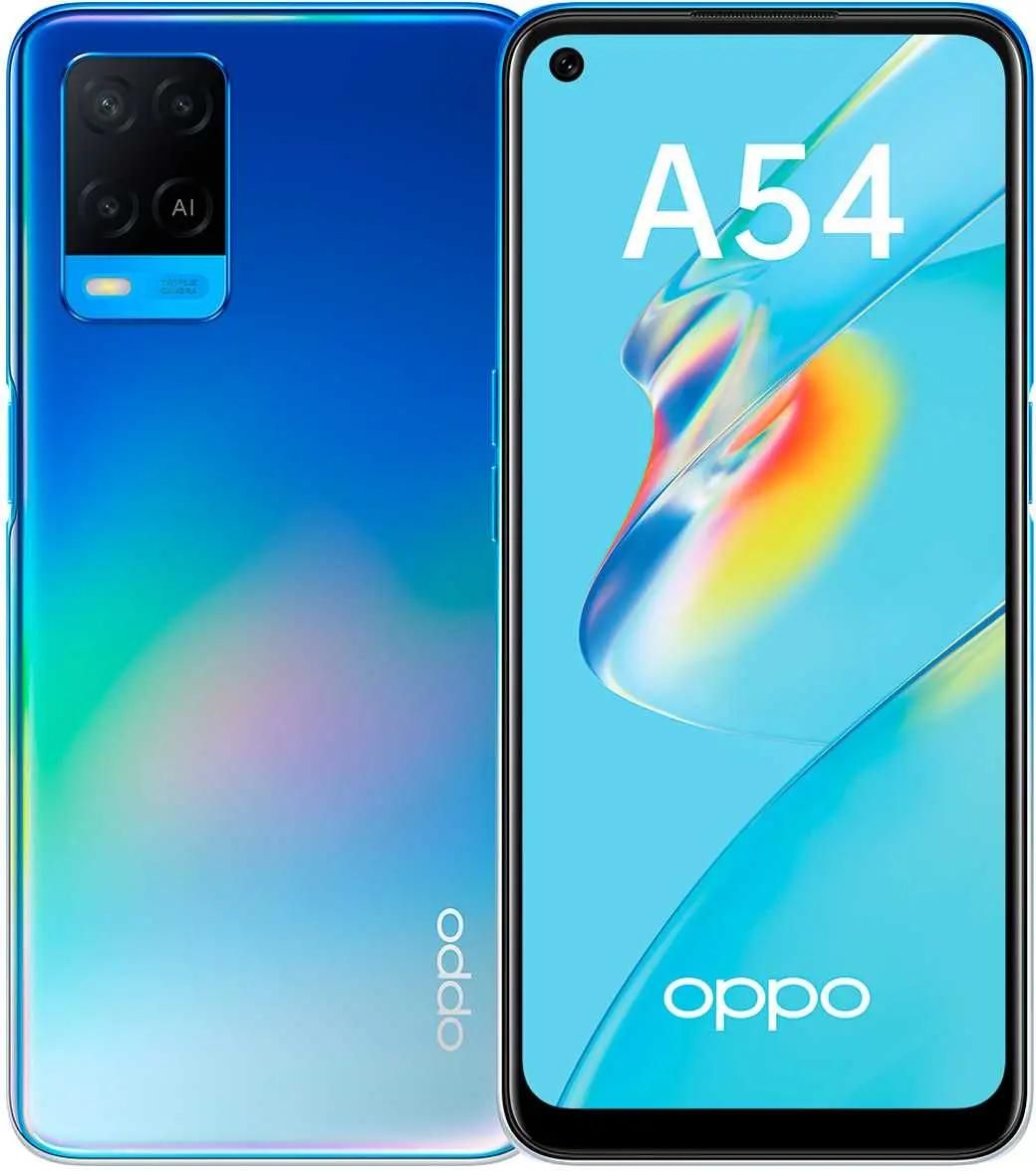 Смартфон OPPO A54 4/64Gb, синий – купить в Ситилинк | 1520290