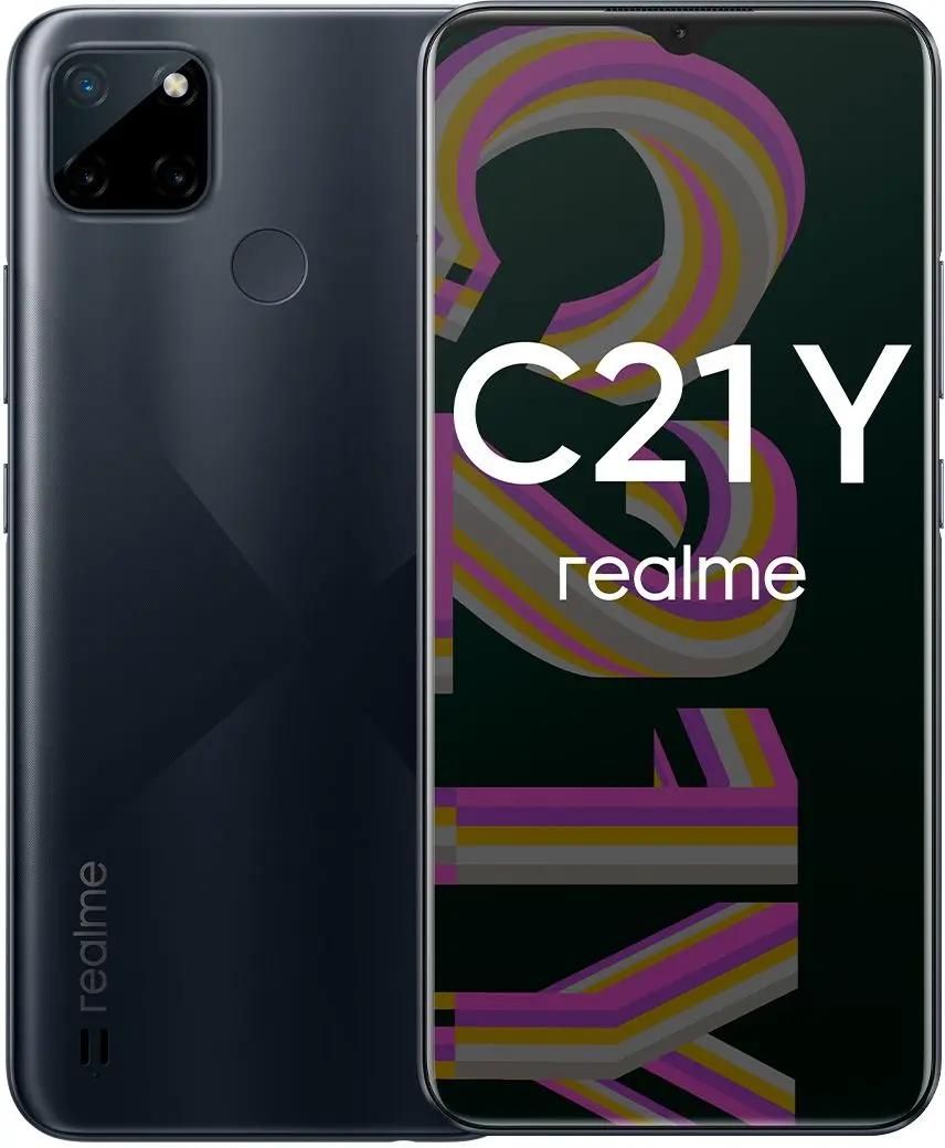 Характеристики Смартфон REALME C21Y 4/64Gb, черный (1579389) смотреть в  СИТИЛИНК