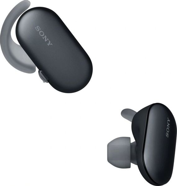 Гарнитура Sony WF-SP900, Bluetooth, вкладыши, черный [wfsp900b.e]