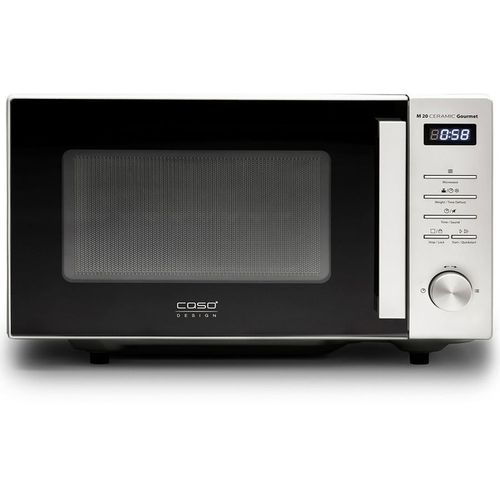 Микроволновая печь CASO M 20 Ceramic Gourmet, 700Вт, 20л, серебристый