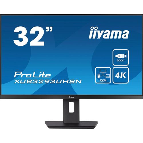 31.5" Монитор Iiyama XUB3293UHSN-B5, 3840x2160, IPS, 1хHDMI, 1хDP, черный