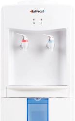 Кулер HOTFROST V118F, напольный, внутренний трубчатый, push - кран, белый