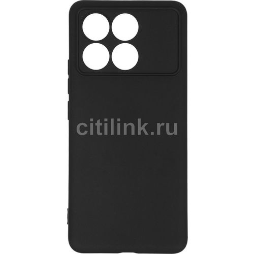 Чехол (клип-кейс) BORASCO Silicone Case, для Xiaomi Poco F6 Pro, черный [73394]