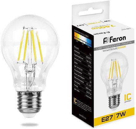 Упаковка ламп LED FERON E27,  шар, 7Вт, LB-57, 10 шт. [25569-10]