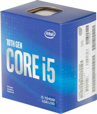Процессор Intel Core i5 10400F, LGA 1200,  BOX [bx8070110400f s rh3d]