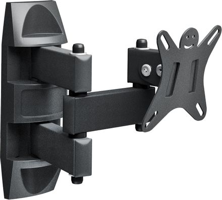 Кронштейн для телевизора Holder LCDS-5039, 10-32", настенный, поворот и наклон,  металлик [lcds-5039 metallic]