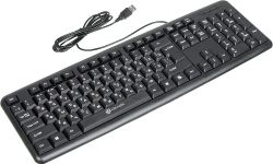 Клавиатура Oklick 180V2, проводная, мембранная, черный