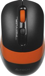 Мышь беспроводная A4TECH Fstyler FG10, USB, черный и оранжевый