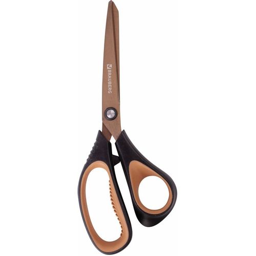 Ножницы BRAUBERG 236790 Heavy Duty 210мм, ручки пластиковые, черный