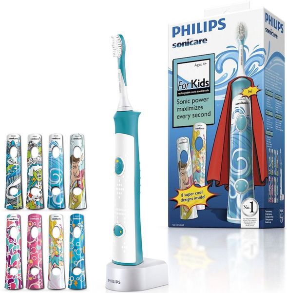 Электрическая зубная щетка Philips Sonicare For Kids HX6311/07, цвет: белый