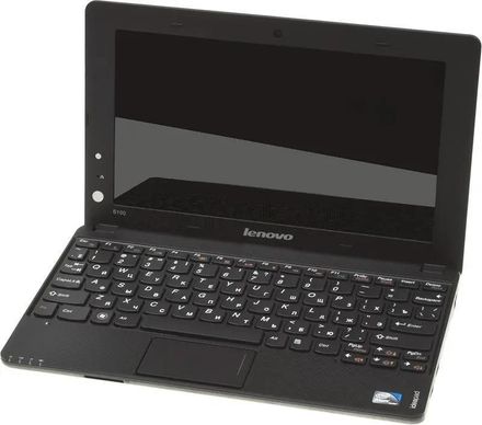 Нетбук Lenovo IdeaPad S100 10.1", Intel Atom N455 1.66ГГц, 1-ядерный, 1ГБ DDR3, 250ГБ,  Intel GMA  3150, Windows 7 Starter, черный [59300245]
