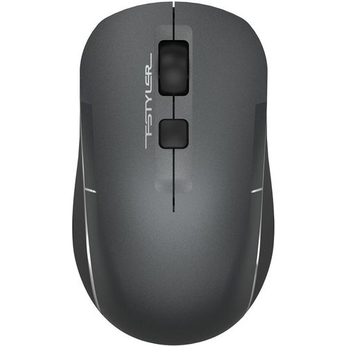 Мышь беспроводная A4TECH Fstyler FB26CS Air2, Bluetooth/Радио, оптическая, USB, 2000dpi, серый и черный [fb26cs air2 smoky grey]