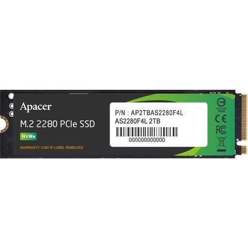SSD накопитель Apacer AS2280F4L 2ТБ, M.2 2280, PCIe 5.0 x4, NVMe, M.2 [ap2tbas2280f4l-1]