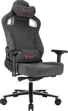 Изображение товара Кресло игровое A4TECH Bloody GC-660, искусственная замша, до 150кг, механизм со смещенной осью, регулируемые 4D подлокотники,  серый