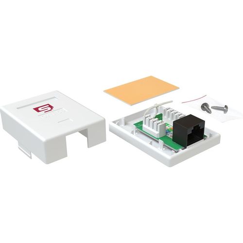 Розетка Sysmatrix (SB 15EU.WH) комп. RJ45 1 кат.5E UTP бел.